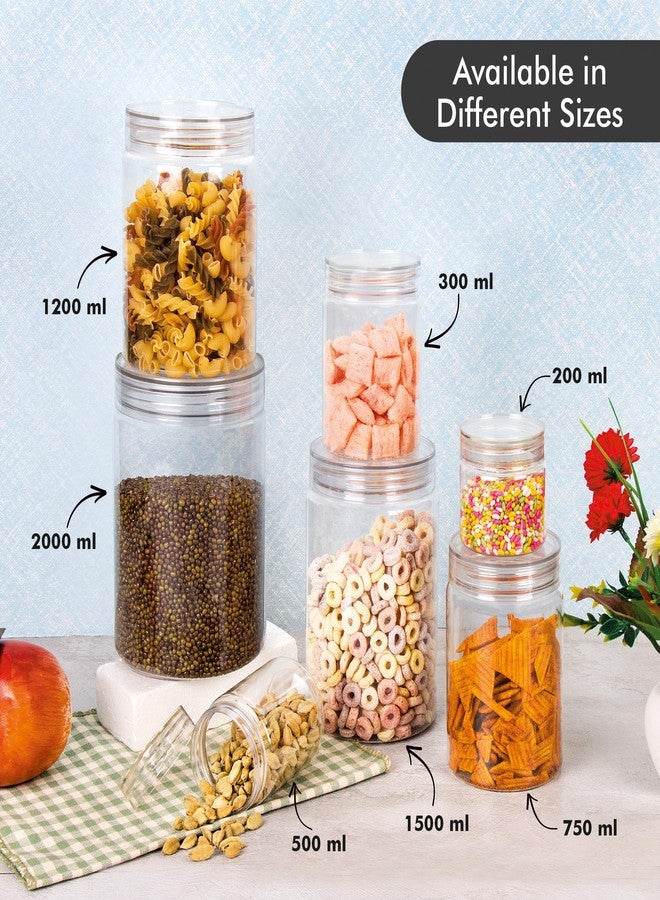 Homeor مجموعة علب تخزين بلاستيكية من هومور مع ملعقة، محكمة الإغلاق وخالية من مادة BPA، مثالية لتخزين أدوات المطبخ، حاوية متعددة الاستخدامات، حاوية تخزين للثلاجة، سعة 500 مل، 6 قطع شفافة - Image 5